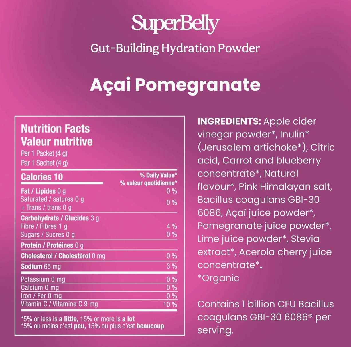Blume Superbelly Açai Pomegranate