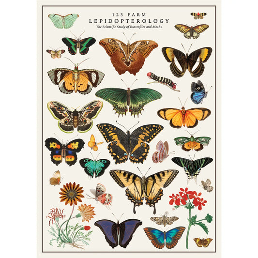 Vintage Posters Wrapping Paper - Butterfly