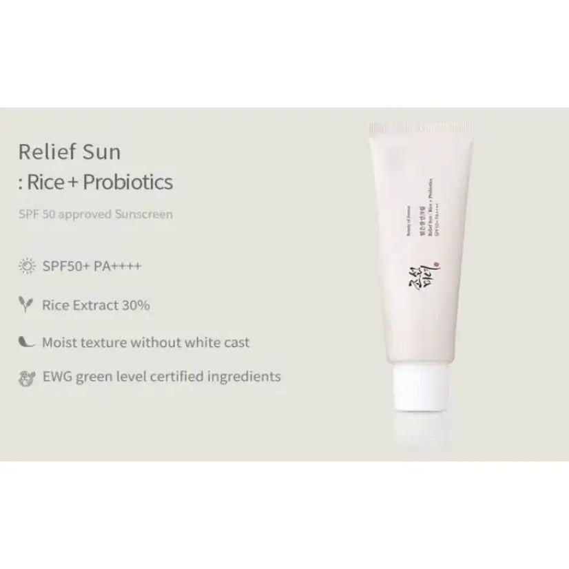 Beauty of Joseon Relief Sun Rice + Probiotics Spf Sunscreen