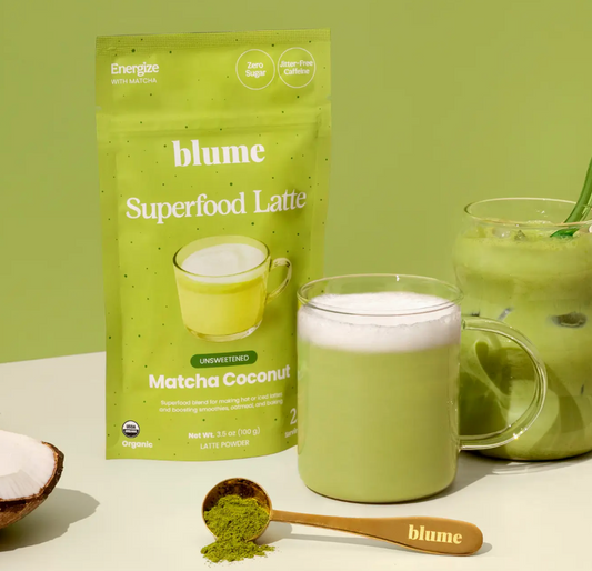 Blume Superfood Latte Powder, Matcha Coconut